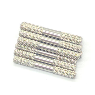 Non Standard Turned Metal Parts Cylindrical Knurled Pins For Walking Centering Machine