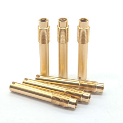 Turning / Milling High Precision Metal Parts Brass Screw Thread Dowel Pin