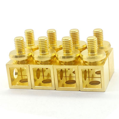 Gold Plating CNC Brass Parts Anodized Custom Metal Components
