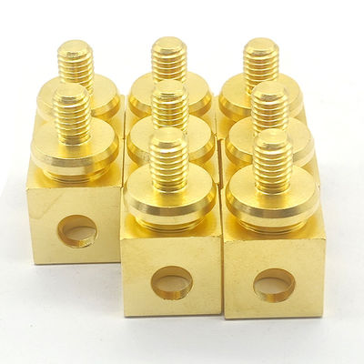 Precision Brass Mechanical Parts 0.01mm - 0.005mm Tolerance Brass CNC Turned Parts