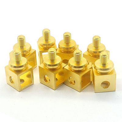 Precision Brass Mechanical Parts 0.01mm - 0.005mm Tolerance Brass CNC Turned Parts