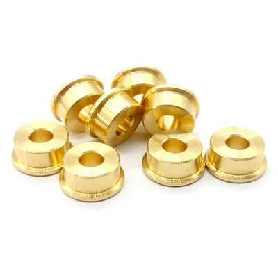 Golden Precision Brass Turned Parts Heat Treatment CNC Machining Brass Parts Polished