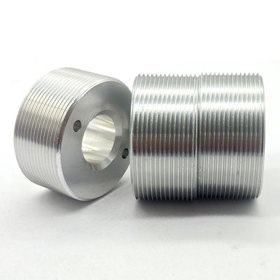 Heat Treatment CNC Stainless Steel Parts Polished SS Bushing Silver