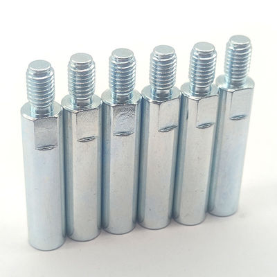 Zinc Coating Carbon Steel Parts Customized Hex Spacer Standoff Male Female