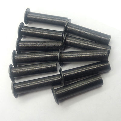 Hollow Iron Rivet Flat Head / Round Head Black Stainless Steel Rivets
