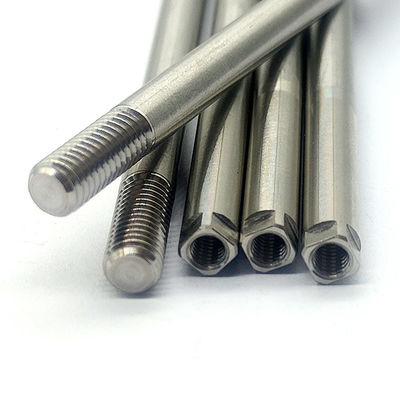 Corrosion Resistance 304 SS Threaded Rod High Precision One End Threaded Stud Customized