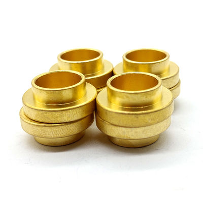 Customized CNC Brass Parts High Precision Self Lubricating Bronze Bushing Anodized