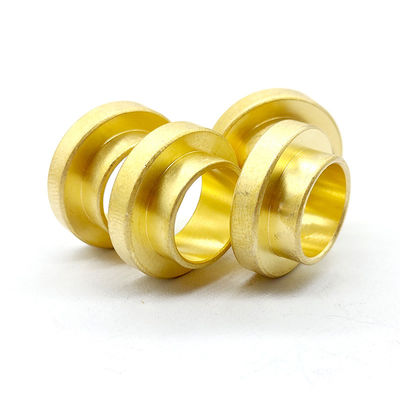 Customized CNC Brass Parts High Precision Self Lubricating Bronze Bushing Anodized