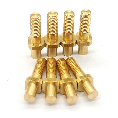 Micro Custom Brass CNC Parts Polishing / Coating Brass Machine Screws