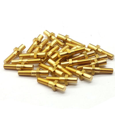 Micro Custom Brass CNC Parts Polishing / Coating Brass Machine Screws
