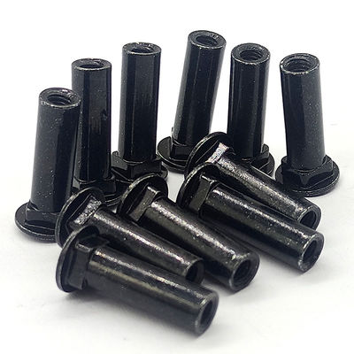 High Precision Internally Threaded Rivets Black Anodized Aluminum Rivets Customized