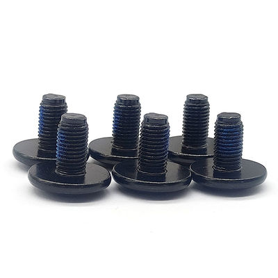 Steel Round Head Hex Screw Black Oxide Thread Locking Bolts Anti Loosening