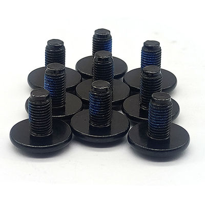 Pre Applied Adhesive Bolt Black Nylon Patch Screw Micro Machining