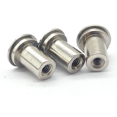 Hollow CNC Turning Parts High Precision Flat Head Rivet Nut Anodized