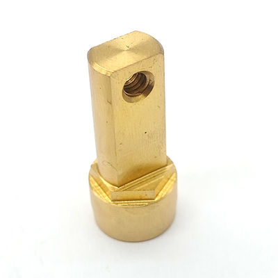 Copper CNC Turning Parts Wheel Hex Coupling Sturdy Customized OEM
