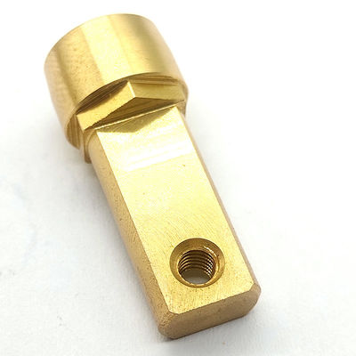 Copper CNC Turning Parts Wheel Hex Coupling Sturdy Customized OEM