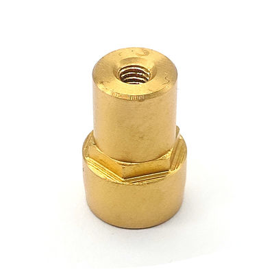 Gold Plated Brass Machined Components Turning Brass Terminal Connector