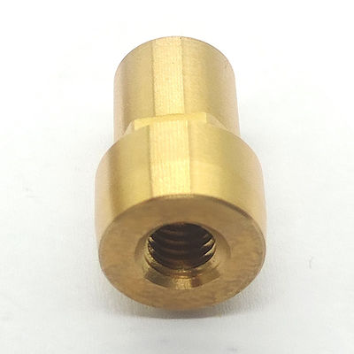 Gold Plated Brass Machined Components Turning Brass Terminal Connector