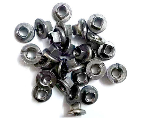 Computer Embroidery Machine Fittings Thread Clip Device Assembly Panel Hook Piece Titanium Hexagon Flange Nuts With Metal Lock