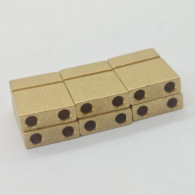 Terminal Brass Copper China Factory Terminal Brass Block For Socket Brass Junction Terminal,square Hole Terminal Block Wire Terminal Box Customized Cnc Machining