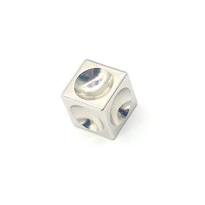 Fixing Block Aluminum Alloy Multifunctional Connector Cube M3 M4 M5 M6 Hex Nut Aluminum Cube Display Connector