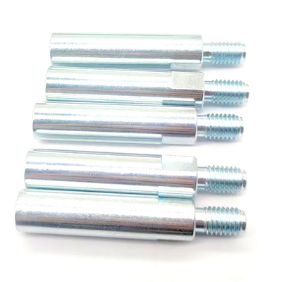 Custom CNC Machined Zinc-Plated Steel Lock Pin with Threaded End