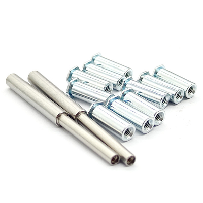 Custom Zinc-Plated Hexagonal Threaded Standoff Inserts CNC Machining