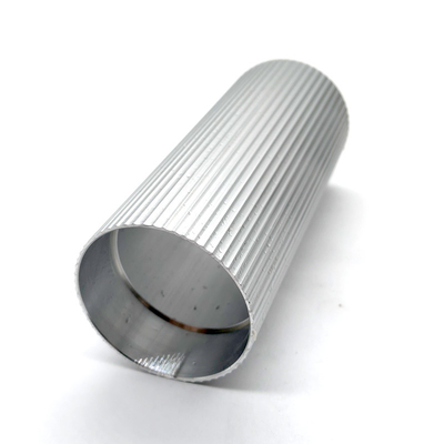 Custom CNC Machined Aluminum Knurled Cylinder Tube