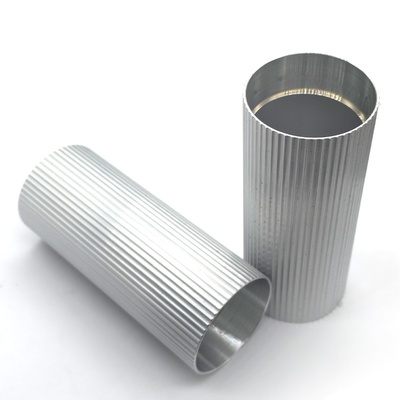 Custom CNC Machined Aluminum Knurled Cylinder Tube