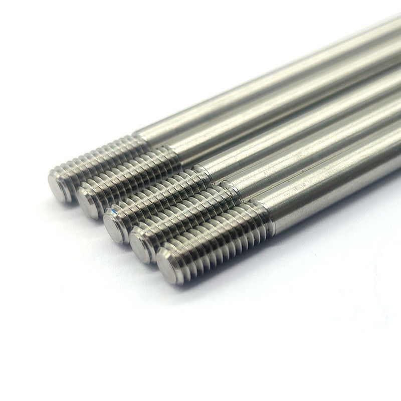 Corrosion Resistance 304 SS Threaded Rod High Precision One End Threaded Stud Customized