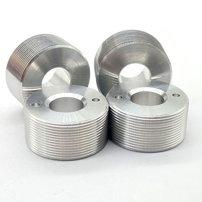 Heat Treatment CNC Stainless Steel Parts Polished SS Bushing Silver