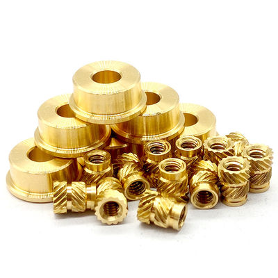 Golden Precision Brass Turned Parts Heat Treatment CNC Machining Brass Parts Polished