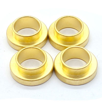 Customized CNC Brass Parts High Precision Self Lubricating Bronze Bushing Anodized