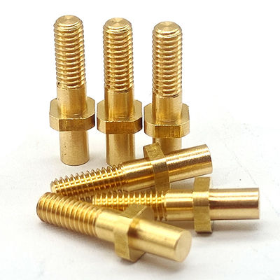Micro Custom Brass CNC Parts Polishing / Coating Brass Machine Screws