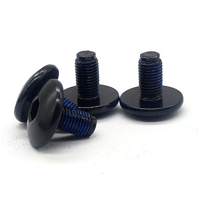 Steel Round Head Hex Screw Black Oxide Thread Locking Bolts Anti Loosening