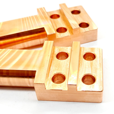 Custom Precision CNC Machined Copper Terminal Block – High Conductivity Copper Connector for Industrial Applications
